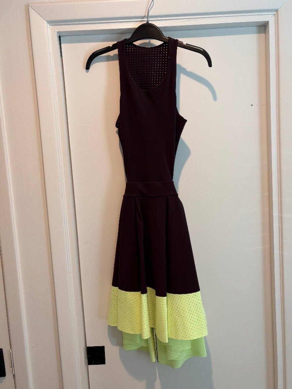 RARE Lululemon Away Dress Black Cherry Clear Mint Size 4
